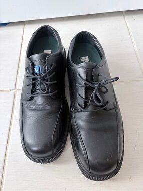 Black Men's Lace-Up Steel Toe Shoes
